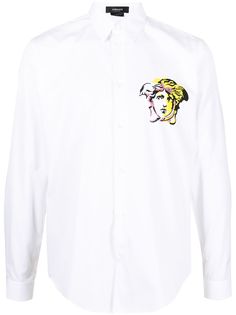 Versace рубашка с графичным принтом