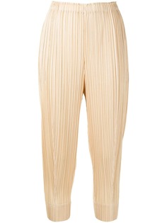 Pleats Please Issey Miyake укороченные плиссированные брюки