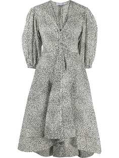 Proenza Schouler White Label платье в горох с пышными рукавами