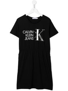Calvin Klein Kids платье-футболка с логотипом