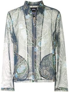 Stussy прозрачная куртка с принтом пейсли