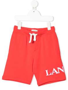 LANVIN Enfant спортивные шорты с логотипом