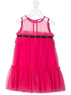 MSGM Kids платье с тюлем