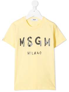 MSGM Kids футболка с логотипом