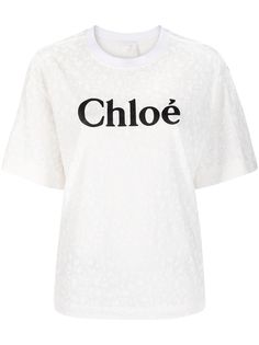 Chloé футболка с логотипом Chloe