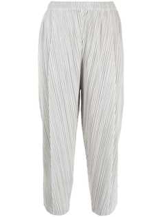 Pleats Please Issey Miyake укороченные плиссированные брюки
