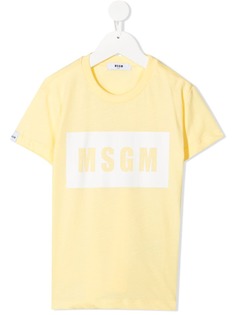 MSGM Kids футболка с логотипом