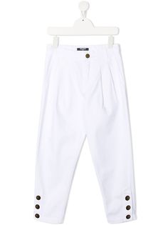 Balmain Kids узкие джинсы с завышенной талией