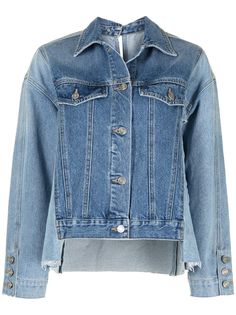 SJYP джинсовая куртка с контрастными вставками