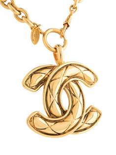 Chanel Pre-Owned цепочка на шею с подвеской-логотипом CC
