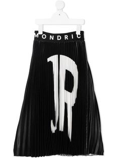 John Richmond Junior плиссированная юбка с логотипом