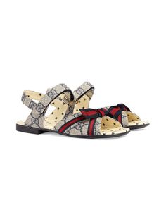 Gucci Kids сандалии с узором GG Supreme