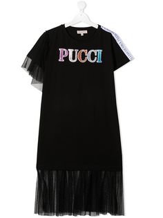 Emilio Pucci Junior платье-футболка с логотипом