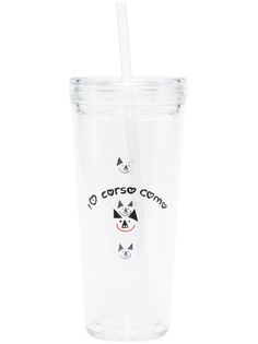 10 CORSO COMO прозрачный стакан с крышкой Blackie