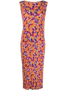 Issey Miyake платье без рукавов с абстрактным принтом