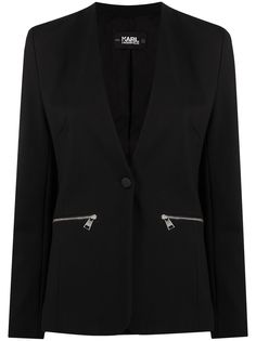 Karl Lagerfeld пиджак с V-образным вырезом