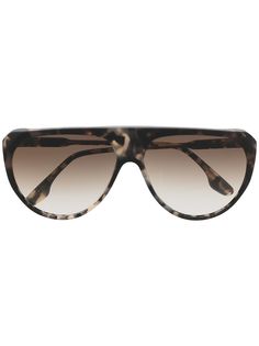 Victoria Beckham Eyewear солнцезащитные очки-авиаторы в оправе черепаховой расцветки