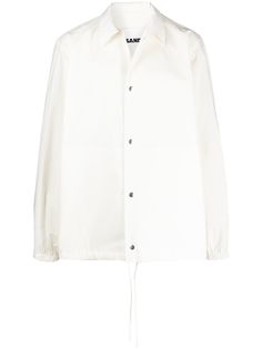 Jil Sander куртка-рубашка с логотипом на спине