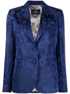 Etro жаккардовый блейзер