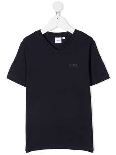 BOSS Kidswear футболка с V-образным вырезом и логотипом