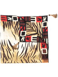 ETRO платок Pegaso с тигровым принтом