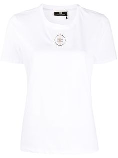 Elisabetta Franchi футболка со стразами