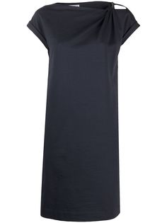 Brunello Cucinelli платье-трапеция миди с вырезами