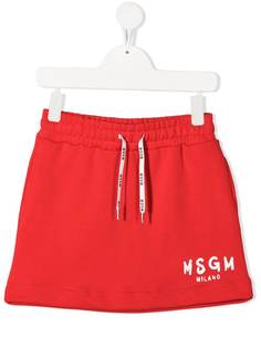 MSGM Kids юбка с логотипом