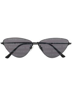 Balenciaga Eyewear солнцезащитные очки Invisible в оправе кошачий глаз