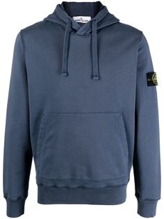 Stone Island худи с кулиской и логотипом