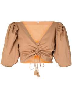 Johanna Ortiz укороченная блузка со сборками