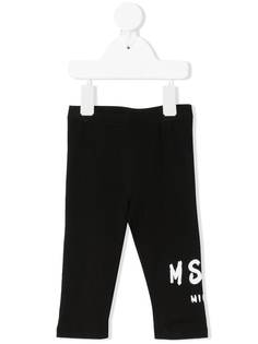 Msgm Kids легинсы с логотипом