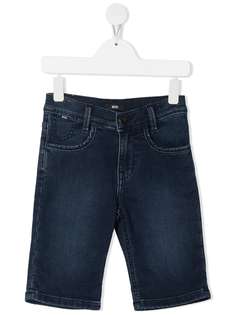 BOSS Kidswear джинсовые шорты-бермуды