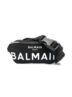 Balmain Kids поясная сумка с логотипом