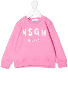 Msgm Kids толстовка с логотипом