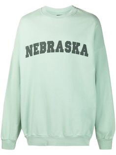 Raf Simons толстовка оверсайз Nebraska с принтом