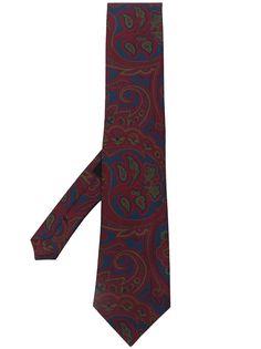 ETRO галстук с принтом пейсли