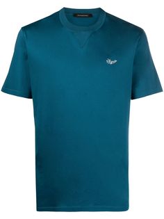 Ermenegildo Zegna футболка с вышитым логотипом
