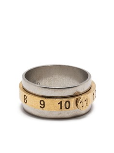 Maison Margiela серебряное кольцо с гравировкой