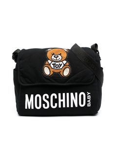 Moschino Kids пеленальная сумка с логотипом Teddy