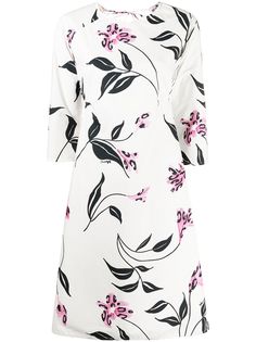 Marni платье-трапеция с цветочным принтом