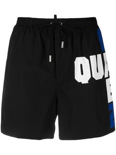 Dsquared2 плавки-шорты с кулиской и логотипом