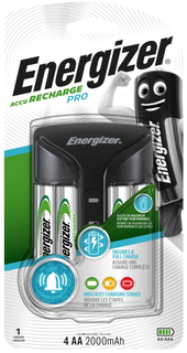 Зарядное устройство Energizer Pro Charger + 4xAA, 2000mAh (E300696601)