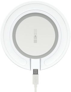 Беспроводное зарядное устройство InterStep QI 1,5А White (IS-TC-QICHRGLWB-000B201)