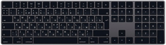 Клавиатура Apple Magic Keyboard with Numeric Keypad Russian Space Gray (MRMH2RS/A)