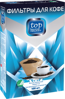 Фильтры для кофе Top House размер 1x4, 100 шт (390629)