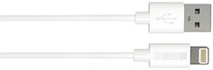 Кабель InterStep Apple Lightning - USB 2.0, 1 м, White (IS-DC-IPH5MFIWT-000B201)