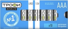 Батарейки Трофи LR03-10 Box, 10 шт