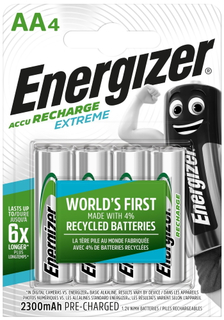 Аккумуляторы Energizer Extreme AA 2300 мАч, 4 шт (E300624600)