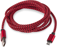 Кабель Rombica Digital AB-04 microUSB 2 м Red/Black